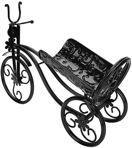 Gavigain Tricycle Wine Rack Stand Black