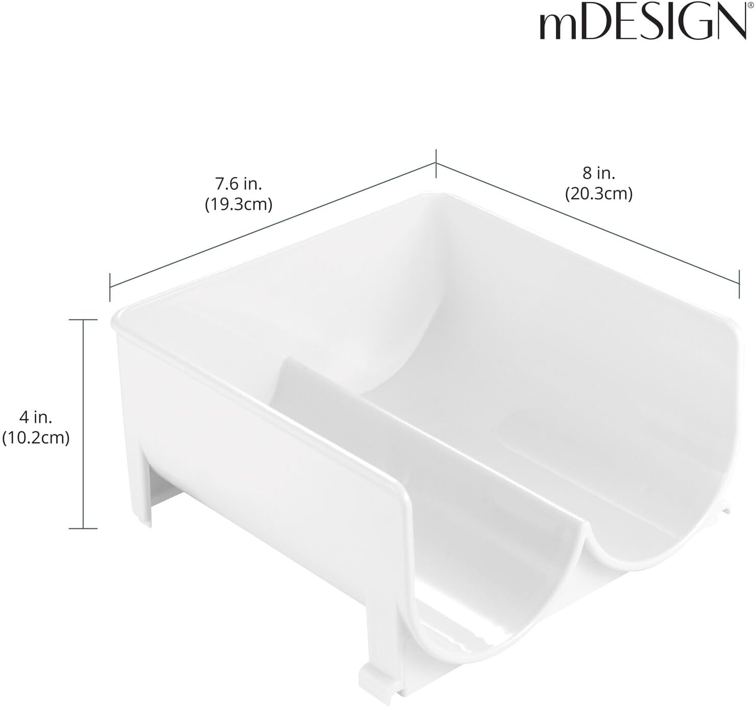 mDesign Stackable Wine Rack - 3 Bottle Storage Organizer
