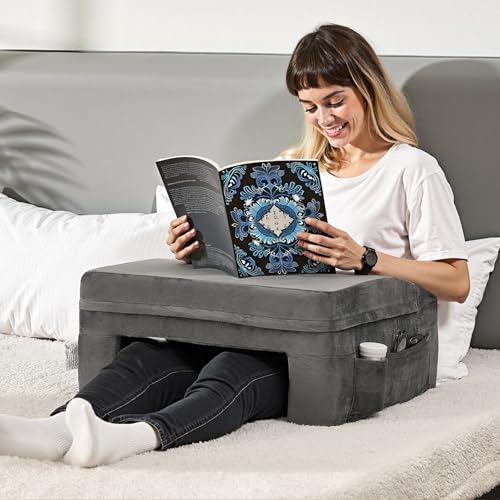 VEVOR Reading Pillow with Memory Foam and Cup Holder