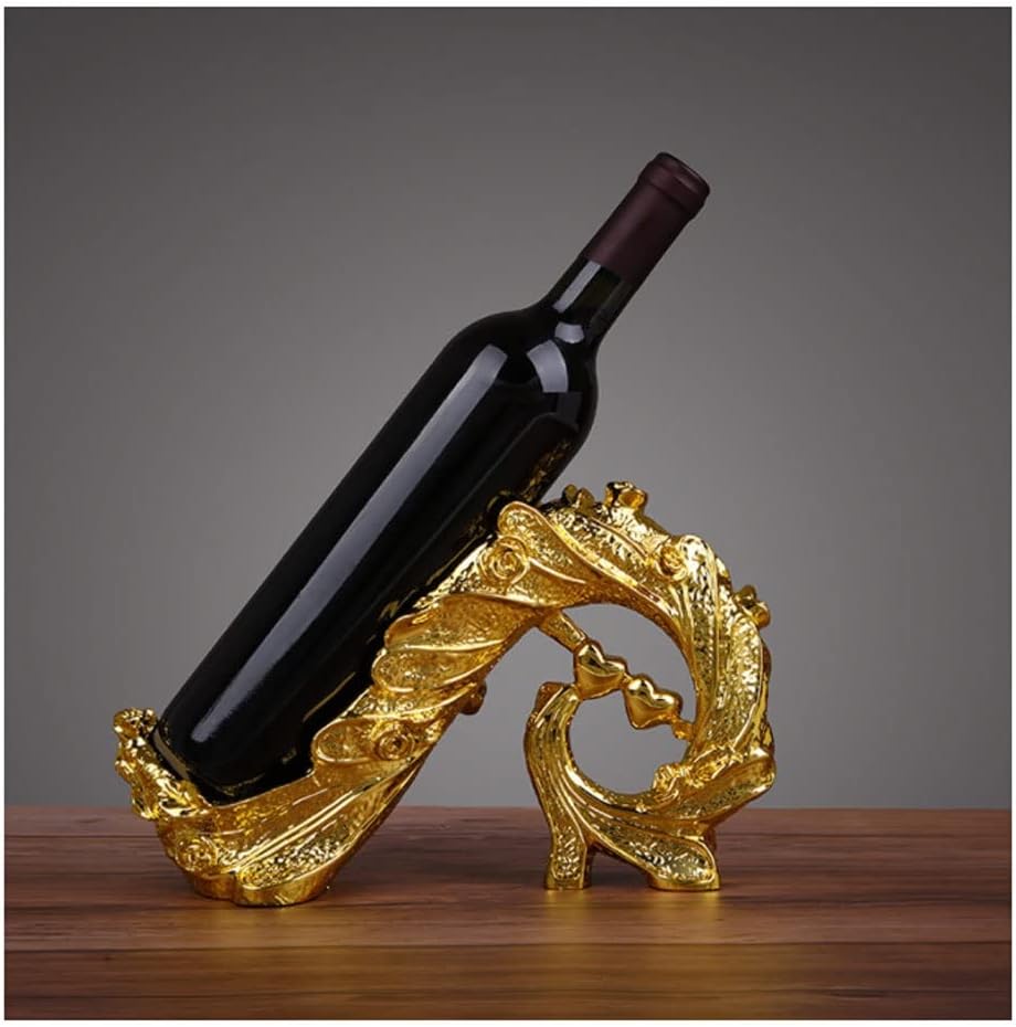 BIOMICE Gold Peacock Resin Wine Rack