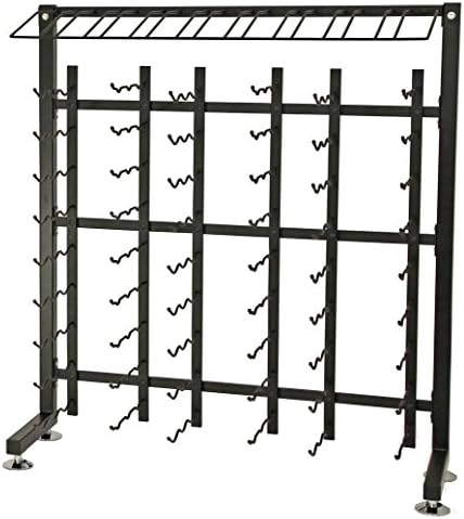 VintageView 90 Bottle Freestanding Wine Rack Black
