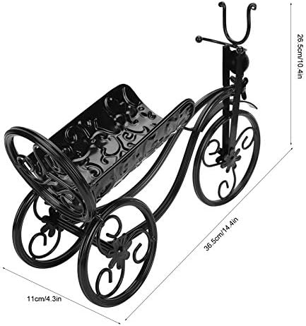 Gavigain Tricycle Wine Rack Stand Black