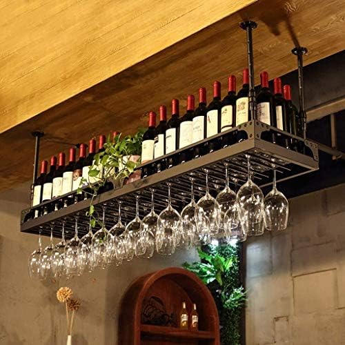Adjustable Height Black Wine Rack Wall Holder