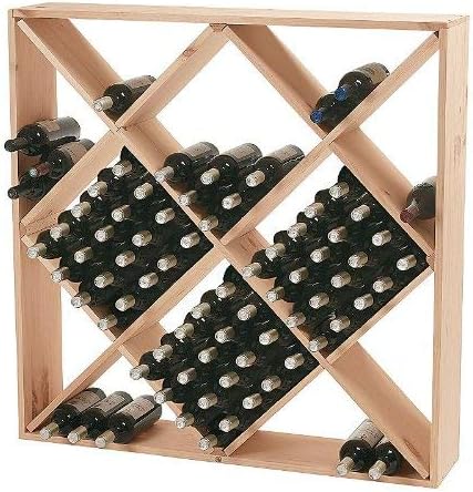 Wine Enthusiast Jumbo Bin 120 Bottle Wine Rack - Natural