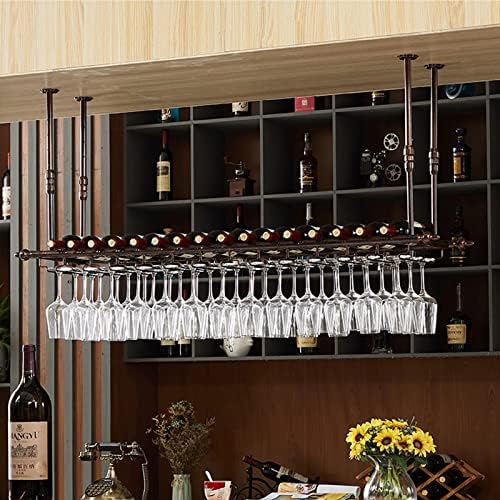 Hanging Wine Rack with Adjustable Height and Width