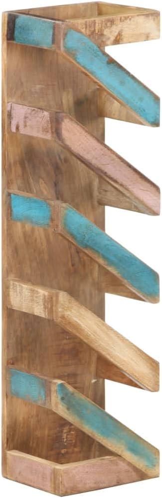 CUMYZO Wine Rack 5 Bottles Reclaimed Wood