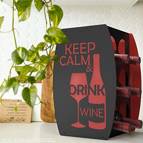 Mango Steam Two-Tone Wine Rack Black Red