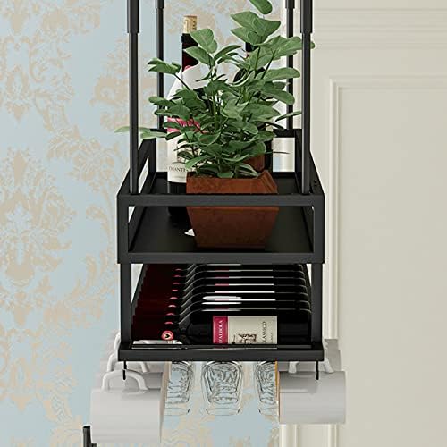 Adjustable Height Freestanding Wine Rack for Home and Kitchen