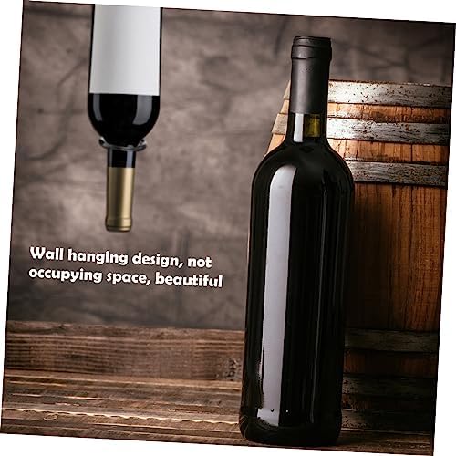 VOSAREA 6pcs Wall-Mounted Iron Wine Racks