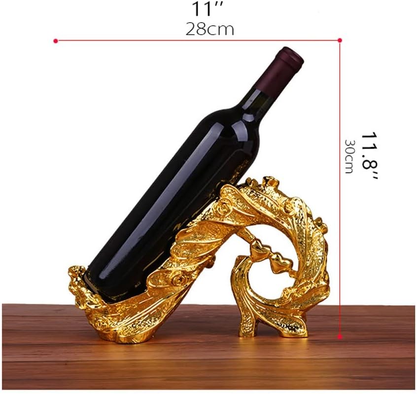 BIOMICE Gold Peacock Resin Wine Rack