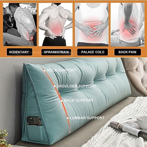 COZMAX Wedge Pillow Headboard Bed Rest Support with Removable Cover