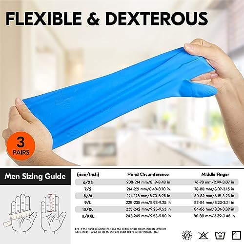 Vgo Reusable Heavy Duty Nitrile Gloves