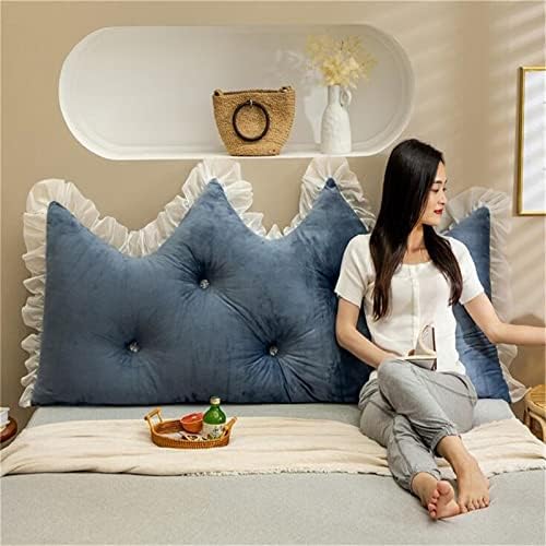 ZZYK Headboard Pillow Large Velvet Reading Cushion with Removable Cover