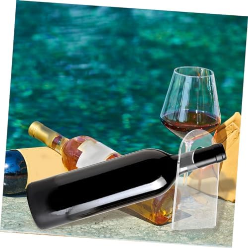 CIYODO 2 Pcs Clear Acrylic Wine Bottle Holder