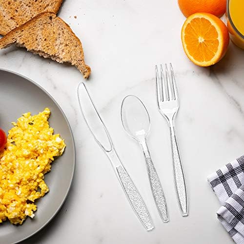 Comfy Package 360 Combo Box Clear Plastic Silverware Set