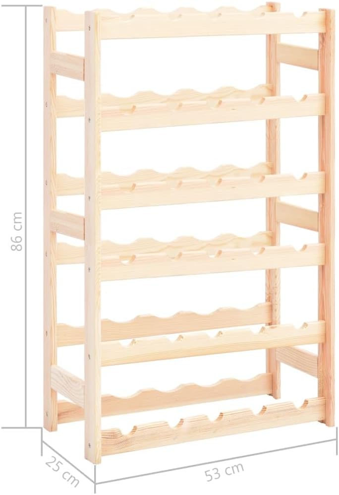 YAFF 30 Bottle Freestanding Wine Rack - Beige