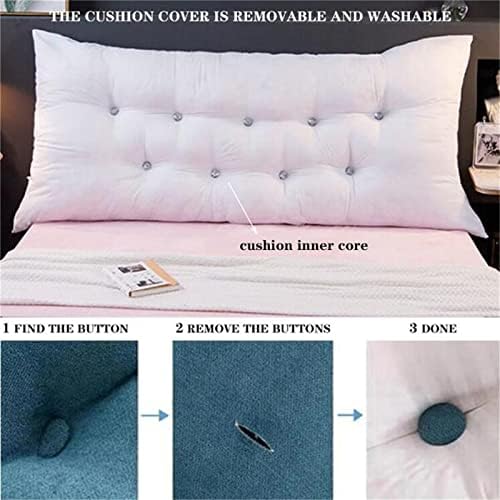 ZZYK Large Headboard Pillow with Removable Cover