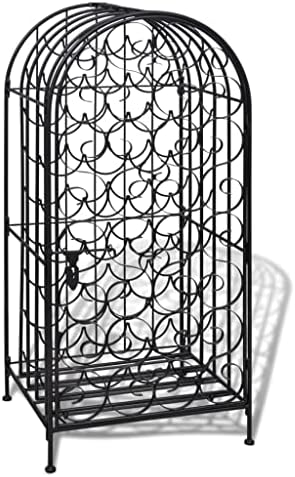 ROMHZKS 35 Bottle Metal Wine Rack - Rust Free and Elegant Design