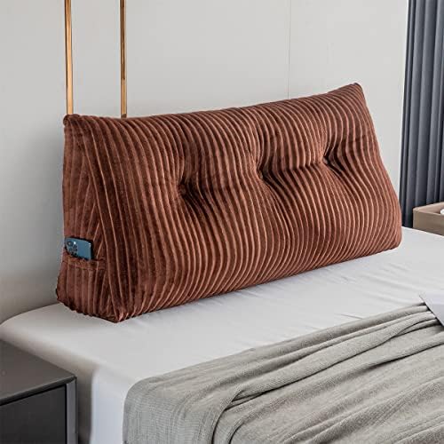 Activance Large Triangular Bed Rest Pillow with Removable Cover 1
