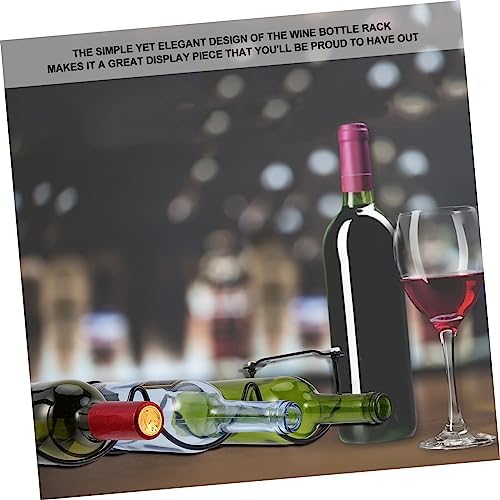 Zerodeko 2pcs Black Wrought Iron Wine Rack Wall Mount Sturdy Display Holder