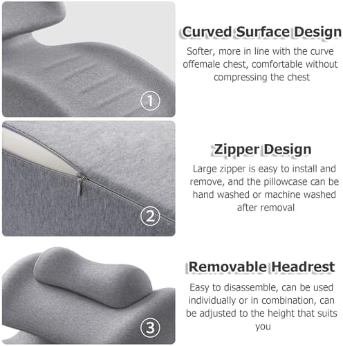 JYHHCYS Memory Foam Prone Pillow for Reading and Phone Use