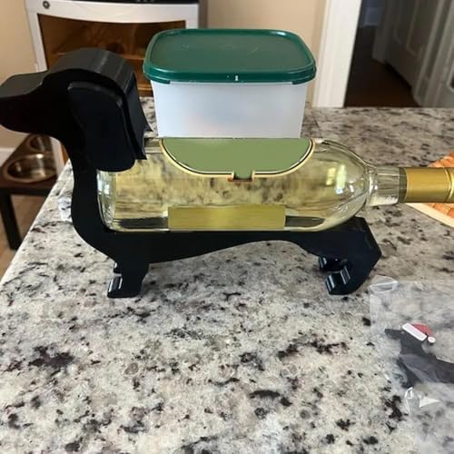 Dachshund Wine Bottle Holder Bar Decor Stand