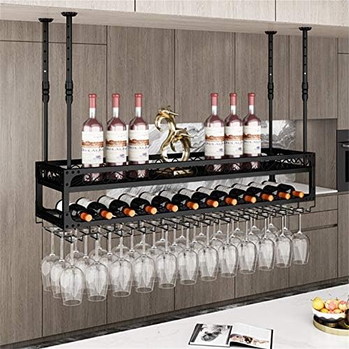 Adjustable 2-Layer Wall-Mounted Wine Rack Holder