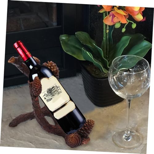SHOWERORO 1pc Single Bottle Resin Wine Rack