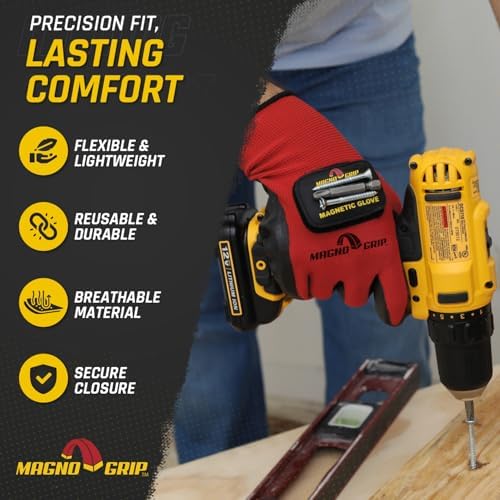 MagnoGrip 2-Pair Nitrile Gloves with Magnetic Storage