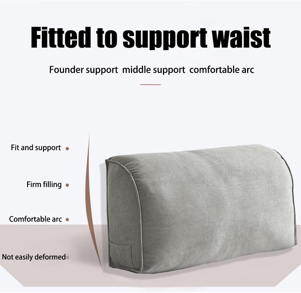 Hsiock Wedge Backrest Cushion with Zipper Blue