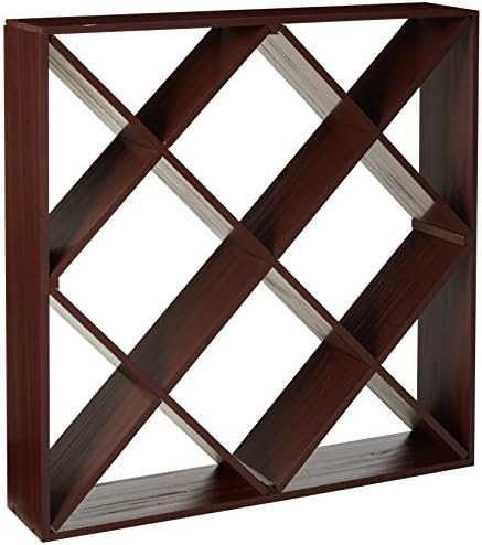 Wine Enthusiast Jumbo Bin 120 Bottle Wine Rack - Mahogany 1