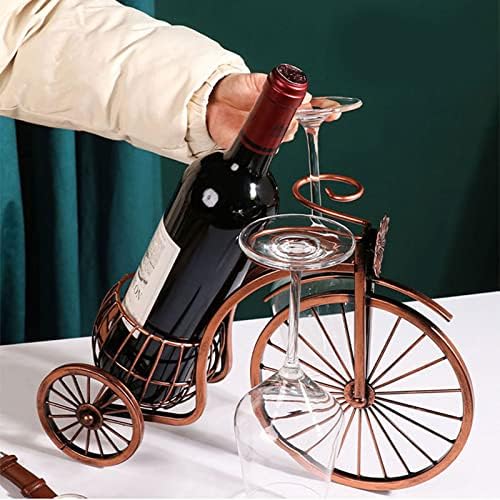 BWANGIAO Tricycle Wine Rack for Single Bottle