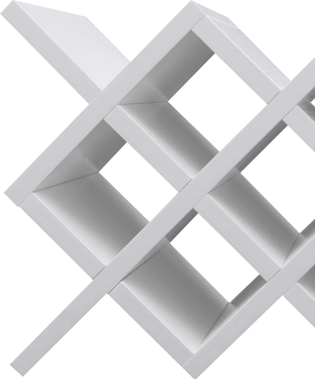 10 Grids Wine Bottles Rack White