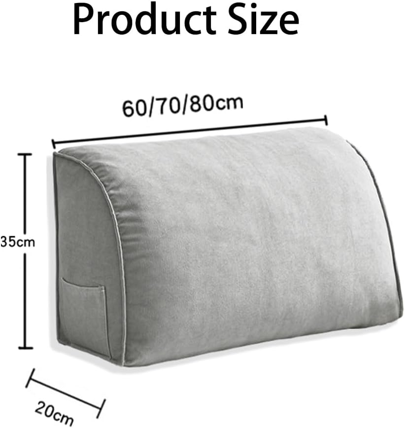 Hsiock Wedge Backrest Cushion with Zipper Blue