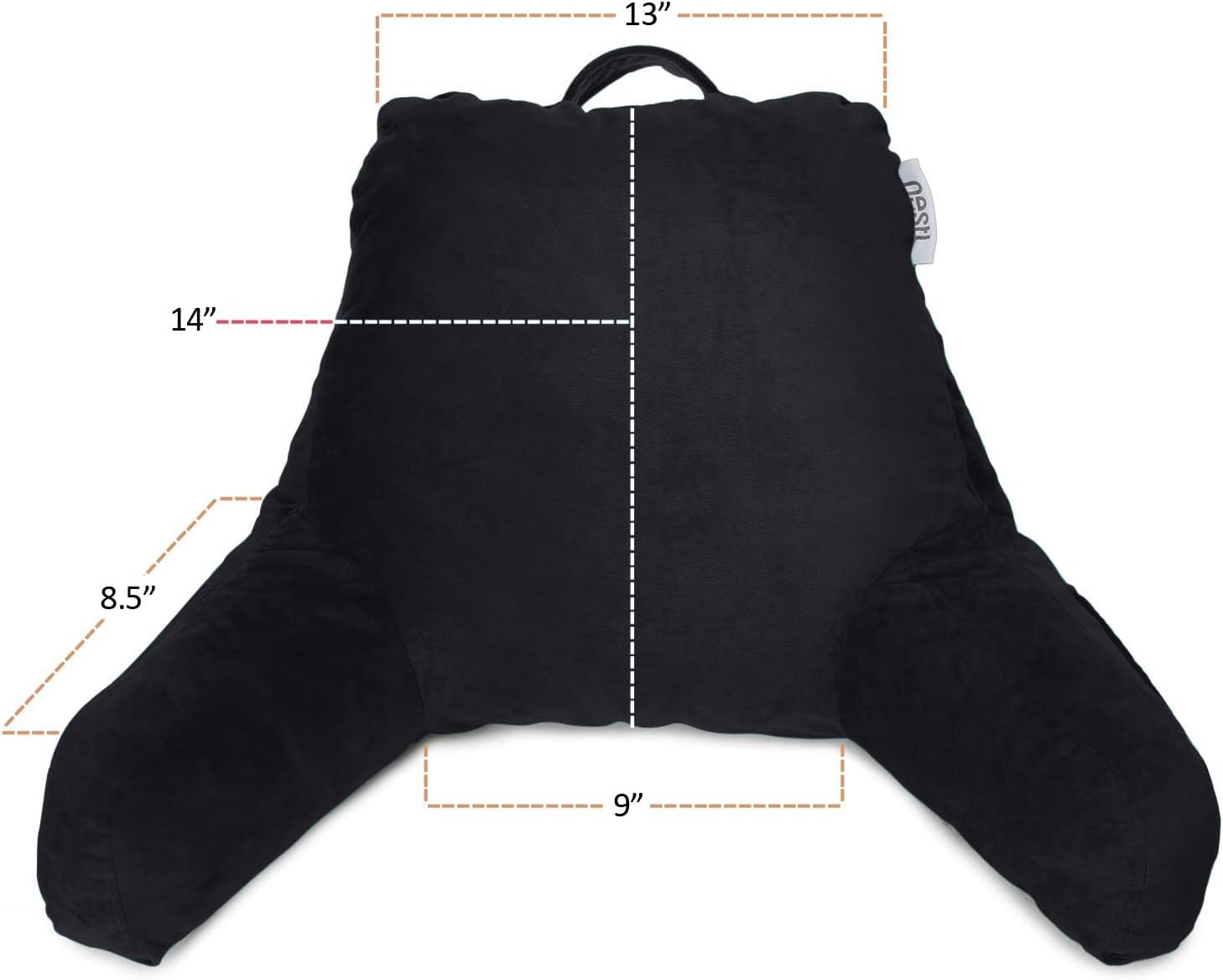 Nestl Reading Pillow with Laptop Desk - Black