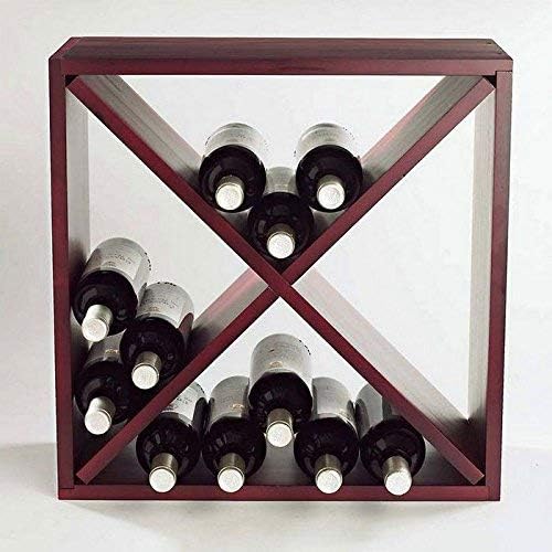 Wine Enthusiast 24 Bottle Mahogany Wine Rack