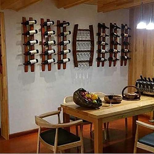 NZKW Wall Mounted Wine Rack 3pcs 5-15 Bottles Storage