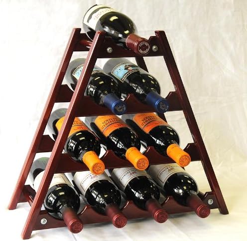 sfDisplaycomLLC Wine Rack - 10 Bottles Hardwood Stand