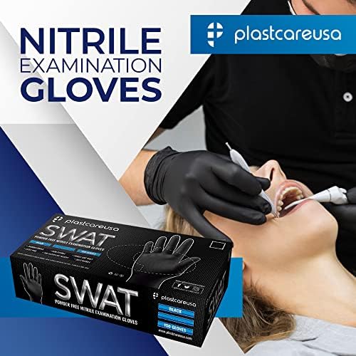 PlastCare USA 1000 Nitrile 35 Mil Exam Gloves Powder Latex Free