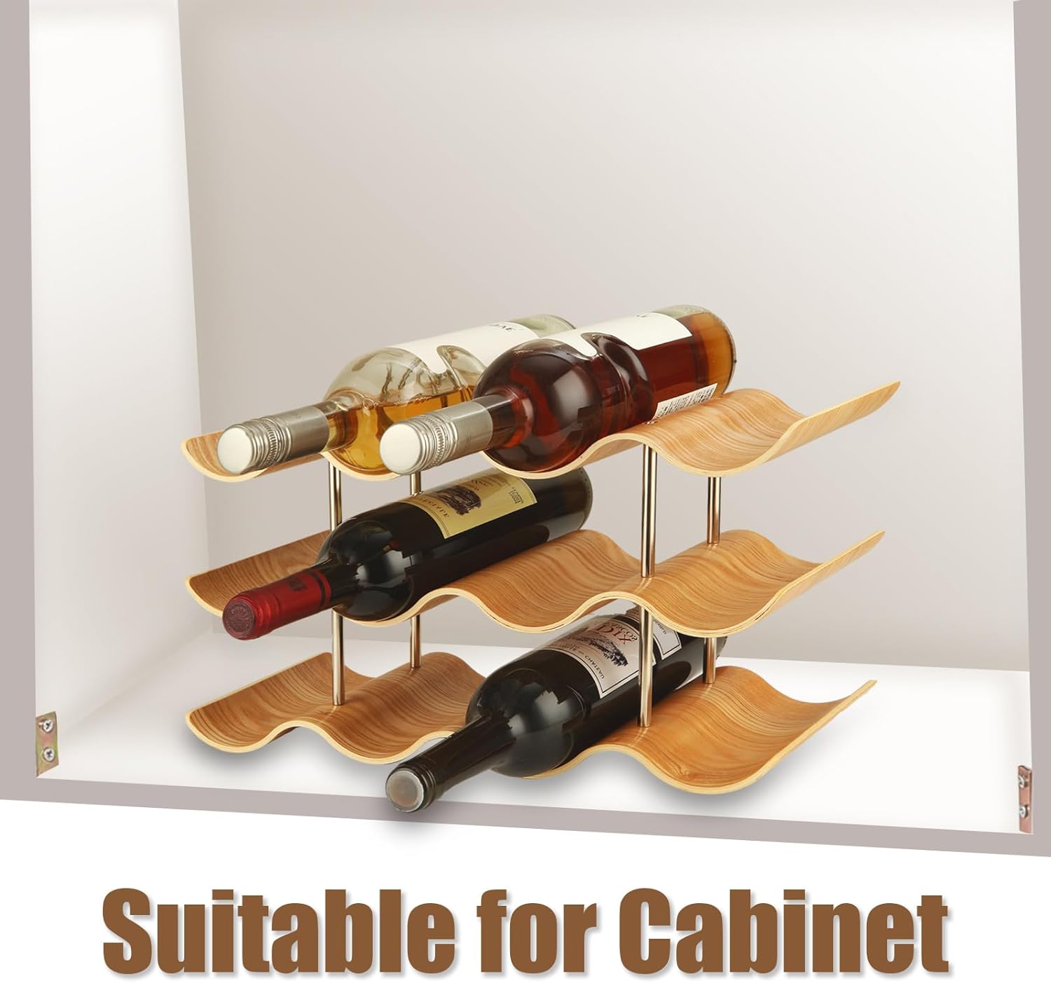 ABuff 3 Tier Wine Rack 12 Bottle Holder Stand