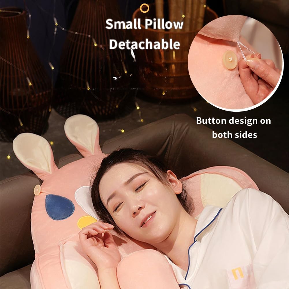 Reading Pillow Large Backrest with Detachable Neck Roll
