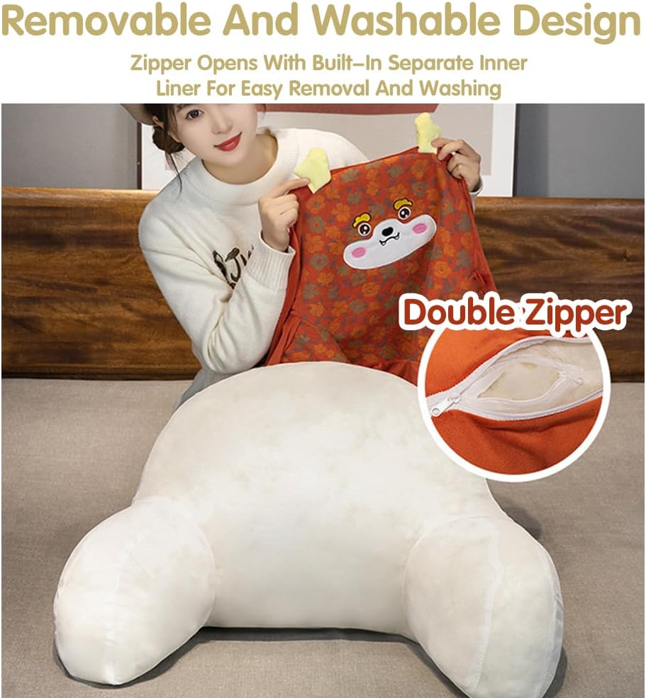 Reading Pillow for Adults - Detachable Neck Support with Armrests