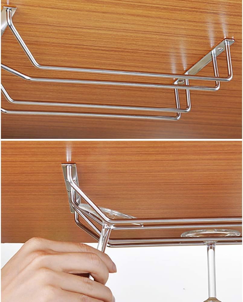 304 Stainless Steel Hanging Wine Glass Holder 1