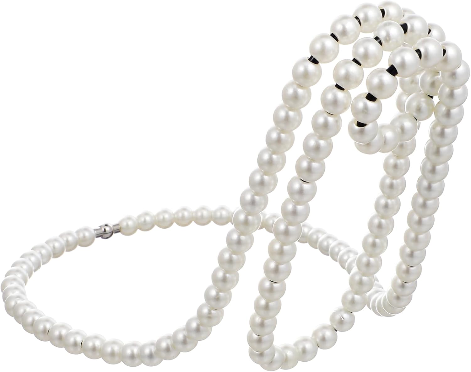 BESPORTBLE Pearl Necklace Wine Rack for Home Bar Decor