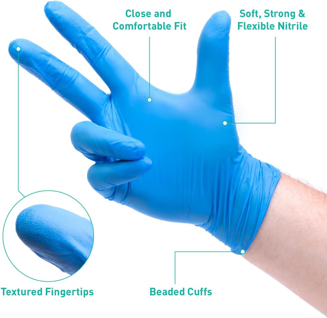 Trustex Nitrile Gloves Powder Free 32 Mil