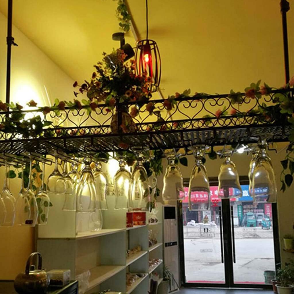 Wall-Mounted Wine Rack with Adjustable Ceiling Design