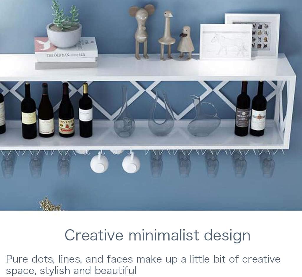 Wine Rack Floating Shelves Wall Mounted Multifunctional