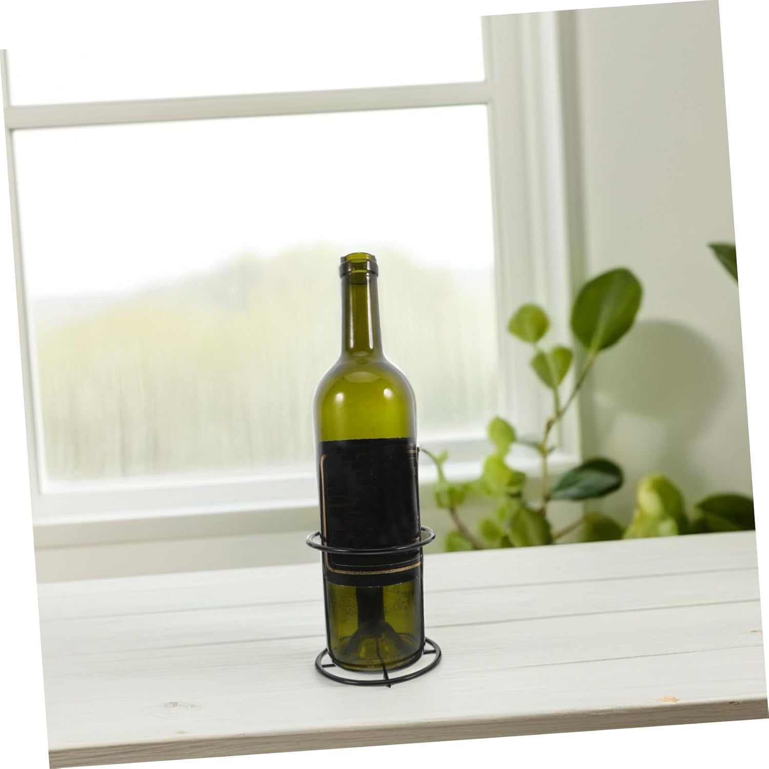 BESTonZON Wall-Mounted Wine Rack 2pcs Single Bottle Holder Rustic Storage Organizer