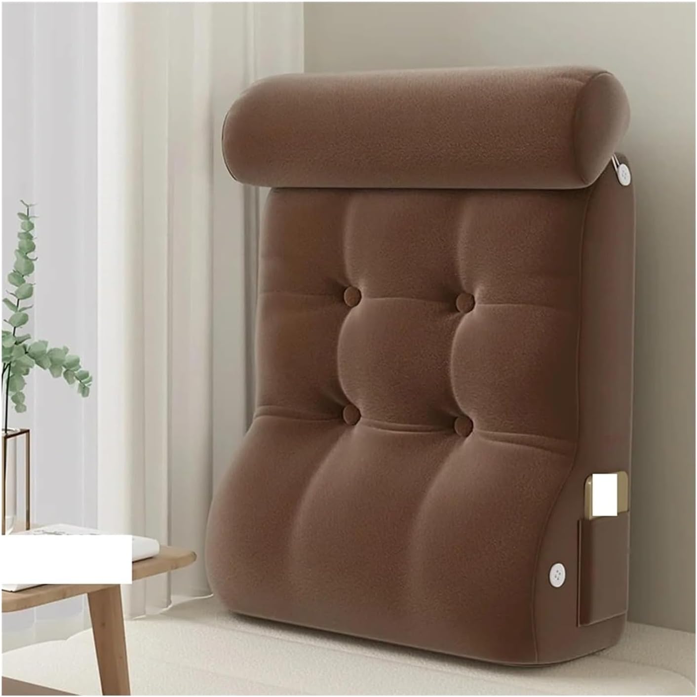 Adjustable Reading Pillow with Lumbar Support for Bed and Sofa
