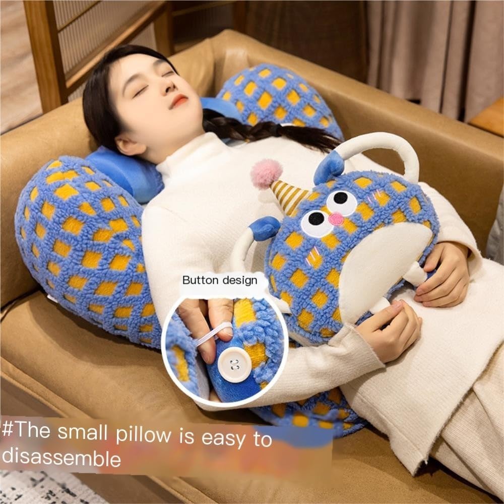 Creative Cartoon Animal Neck Pillow Blue 70x60cm